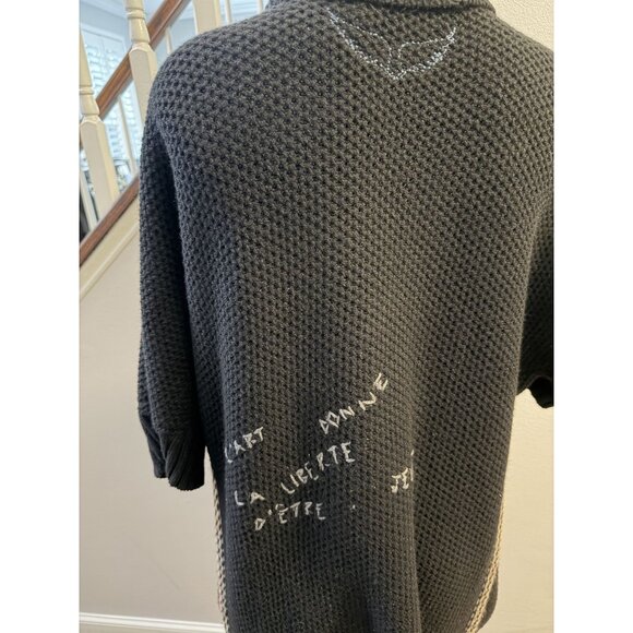 ZADIG & VOLTAIRE West Open Cashmere Cardigan In Noir XS/S - Picture 10 of 14